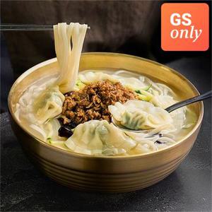 [GS단독]강남교자 칼국수 얼큰한맛 / 명인맛집 강남교자 칼국수 밀키트 선택하기(2인분)/(non 인스턴트/직접 끓이고 볶은 육수와 고명/분말 스프 아님)