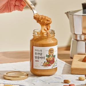 [마이노멀] 무가당 땅콩버터 100% 크런치 250g, 1개