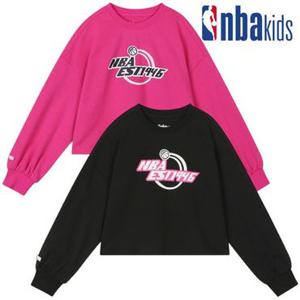 [NBA KIDS]NBA 여아 로고 포인트 크롭 맨투맨
