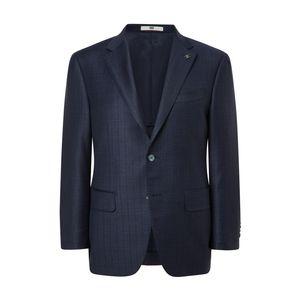 닥스 블루 [LORO PIANA 원단] 울100 체크 수트 자켓 DMSJ4A012B2