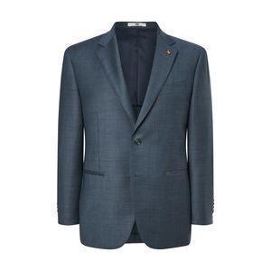 닥스 라이트블루 [ZEGNA] 울100 체크 수트 자켓 DMSJ4B082B1