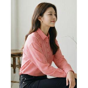 [PAT 여성] 셔츠형 스트라이프 티셔츠_1K25131