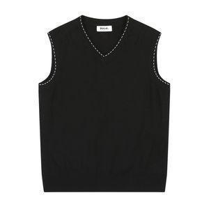 볼빅어패럴 여성 골프 브이제 니트 베스트 VLKVN891_BK