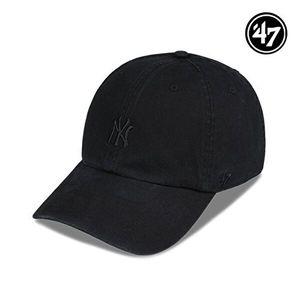 47브랜드 뉴욕 양키스 NY 스몰 로고 MLB 엠엘비 볼캡 야구 모자 올블랙 B-BSRNR17GWS-BKD