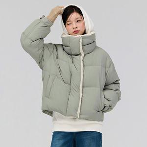 체이스컬트 [2color] W 보아 배색 푸퍼(오리솜털50:깃털50)