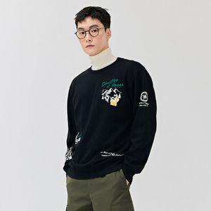 체이스컬트 [2color] U 전판 그래픽 맨투맨