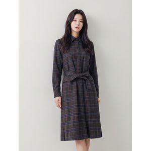 [PAT 여성] 빅체크 아우터형 원피스_1J62802