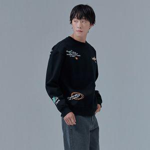 체이스컬트 [2color] U 드로잉 기모 맨투맨