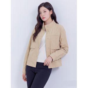 지센 밑단 셔링 숏코트 LQCAO801