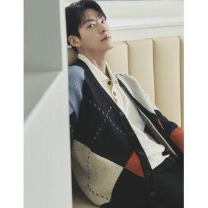 파렌하이트 [FAHRENHEIT] 아가일 배색 가디건 (FJUCX8133)