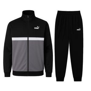 푸마 PUMA 컬러블록 트랙수트 남성 트레이닝복세트 츄리닝 러닝복 블랙 684850-01
