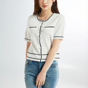 [스파오] [COOL] 핀 배색 가디건 (SPCKE24W05-O)