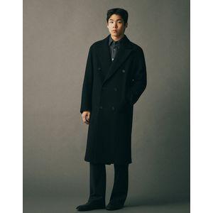 헤지스 25FW [시즌오프][HIS]블랙 더블브레스트 코트 HZCO5F801BK