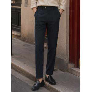 닥스 [로로피아나] 네이비 LORO PIANA 원단 데님라이크 울팬츠 DMPA4CT61N2