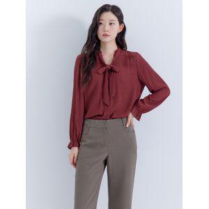 [지센] (2컬러) 피어로즈 타이 블라우스 LFWSP993