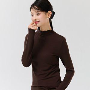체이스컬트 [3color] W 프릴 반넥 기모 긴팔티