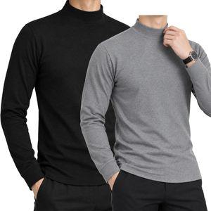 인코디 국내산 1+1 가을 겨울 남성 면스판 반목 폴라티셔츠 반폴라티 TWGL-701