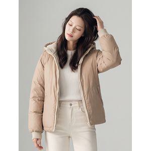 [PAT 여성] 니트배색 구스다운_MI82001