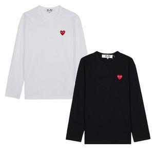꼼데가르송 플레이 [PLAY COMME DES GARCONS] 꼼데가르송 레드하트 와펜 롱슬리브 티셔츠 2종 택1