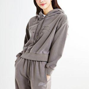 [스파오] (피그먼트) PEACH STATE 크롭 후드풀오버 (SPMHE49G40-O)