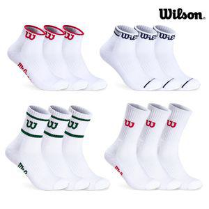 [윌슨/3PACK] 남성 여성 스포츠 파일 쿠션 발목/중목/크루삭스 모음