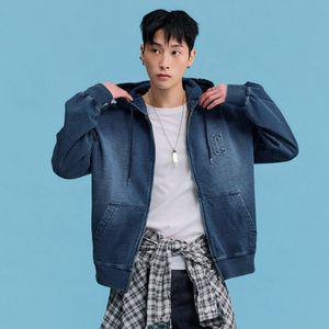 체이스컬트 남성 데님 라이크 후드집업-FARK4331B0N