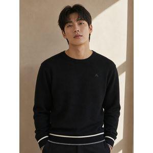 올포유 남성 밑단 포인트 라운드 니트 AMSRN8247-199