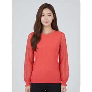 올포유 여성 소매 짜임 포인트 니트 ALSRL3241-304_G