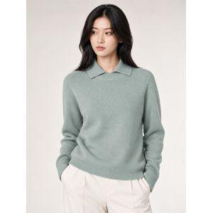 올포유 여성 캐시미어 혼방 카라 홀가먼트 니트 ALSPN9421-830