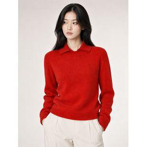 올포유 여성 캐시미어 혼방 카라 홀가먼트 니트 ALSPN9421-500