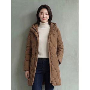 [PAT 여성] 변형퀼팅 이중여밈 구스다운 점퍼_1K82036