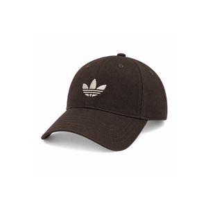아디다스 오리지널 아디컬러 클래식 트레포일 볼캡 모자 브라운 핑크 KR1660