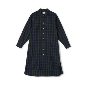 마크엠 여성 블랙 와치 롱 셔츠드레스 (MJBAH5054)