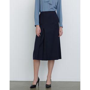 닥스레이디스 [40사이즈 한정] 네이비 솔리드 세미 A라인 스커트 DLSK4D805N3