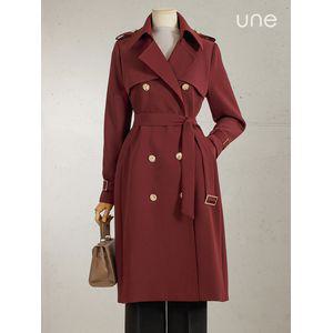 UNE[윈] [벨트SET] 럭셔리클래식 트렌치코트
