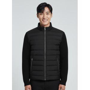 올포유 남성 니트 배색 방풍 구스 다운 점퍼 AGDJM9151-199