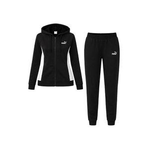 푸마 PUMA 스웨트 후드집업 여성 트레이닝 세트 플리스 기모 운동복 짐웨어 런닝복 블랙 690738-01