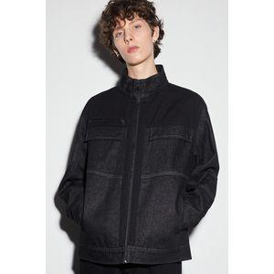 버커루 우븐배색 워크 데님 자켓(B255DJ310P)