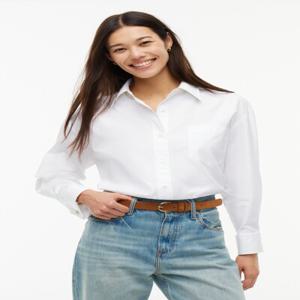 코튼 포플린 더블 커프스 셔츠