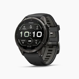 가민 [가민] 피닉스9 PRO 아몰레드 아웃도어 스마트워치 43mm (카본 그레이 DLC 티타늄, 블랙/페블 그레이)