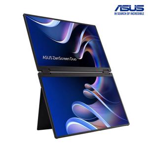 ASUS ASUS MB14FCD 35.6cm 듀얼 FHD IPS 접이식 360도 힌지 업무용 휴대용 모니터