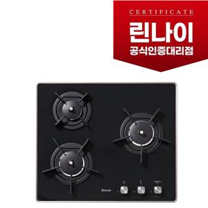 린나이코리아 RBR-PF3000 린나이3구 빌트인가스레인지/펄크리스탈/전기방식