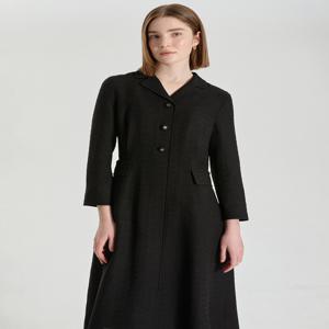 [닥스 여성] [26SS] DLDR6A102BK 블랙 솔리드 긴소매원피스
