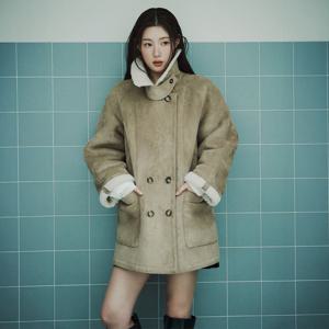 [온앤온] 빈티지 더블 하프 무스탕 NEM5WMB15_8Z EM5WMB15_8Z
