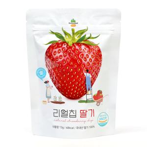 [산마을] 동결건조 리얼칩 딸기 13g 국내산 과일칩 아이간식