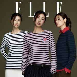 [ELLE] 26FW 엘르 스트라이프 티셔츠 3종