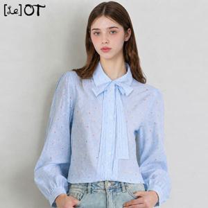 [르오트(LeOT)] 면100프로 핀턱 퍼프소매 셔츠 블라우스-사이즈 55∼88까지