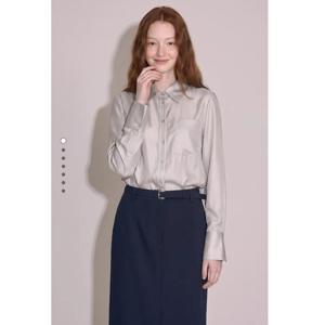 [라인] 포켓 카라 셔츠 블라우스 (NMWBLQH030) 블라우스 2colors NMWBLQH030