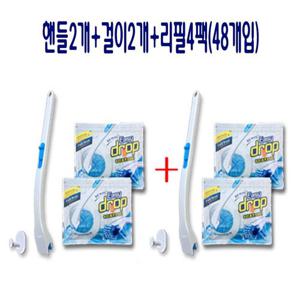 청소용품 일회용 변기세제 청소용브러쉬 화장실 변기클리너 4팩 화장실청소도구