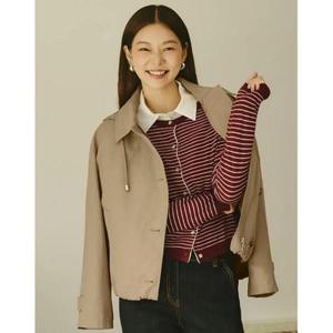 갤러리아_[SI][25F/W] 후드 스트링 숏 트렌치코트 (SBNAI26020)